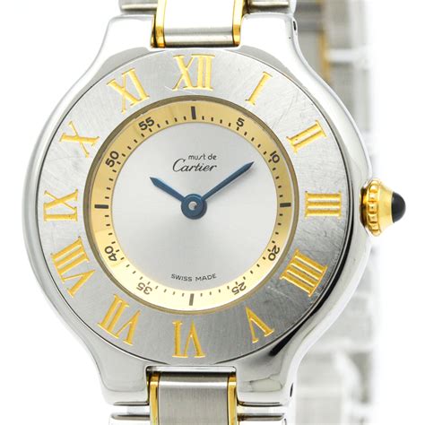 cartier silver watches|stainless steel cartier watch women.